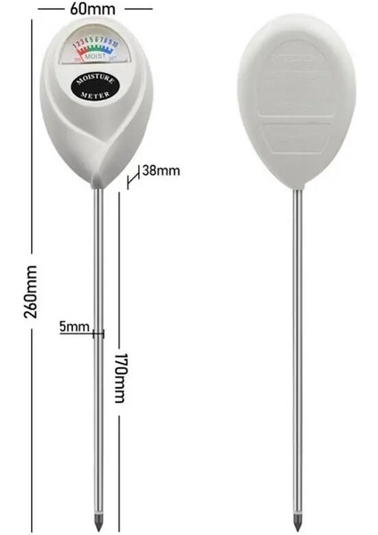 Beyaz Stil Toprak Nem Ölçer Toprak Test Cihazı Bahçe Tesisi Çiçek Su Analizörü Test Cihazı Ev Bahçe Ölçüm Aracı (Yurt Dışından) indirimleri