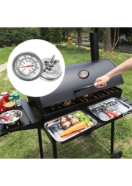 Bir Stil Paslanmaz Çelik Barbekü Sigara Içen Çukur Bimetalik Izgara Termometre Sıcaklık Ölçer Çift Ölçer ile 500 Derece Uygun Pişirme (Yurt Dışından) fiyatları