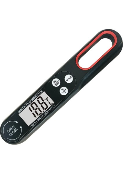 Siyah Stil Dijital Et Termometresi Pişirme Yiyecek Mutfak Barbekü Probu Su Süt Yağ Sıvı Fırın Dijital Sıcaklık Sensörü Ölçer Termokupl (Yurt Dışından) fırsatları