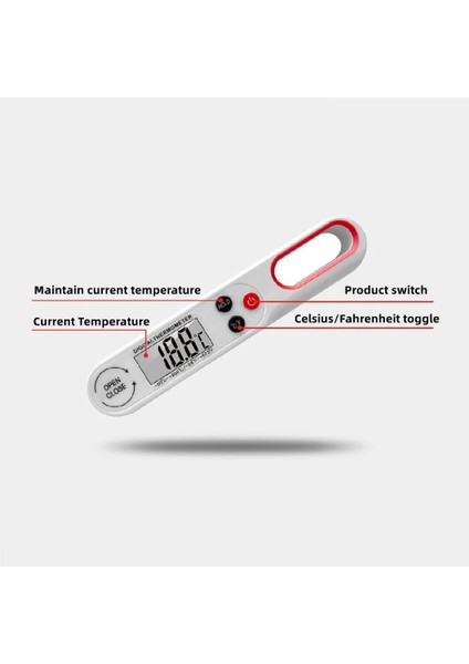 Siyah Stil Dijital Et Termometresi Pişirme Yiyecek Mutfak Barbekü Probu Su Süt Yağ Sıvı Fırın Dijital Sıcaklık Sensörü Ölçer Termokupl (Yurt Dışından) indirimleri