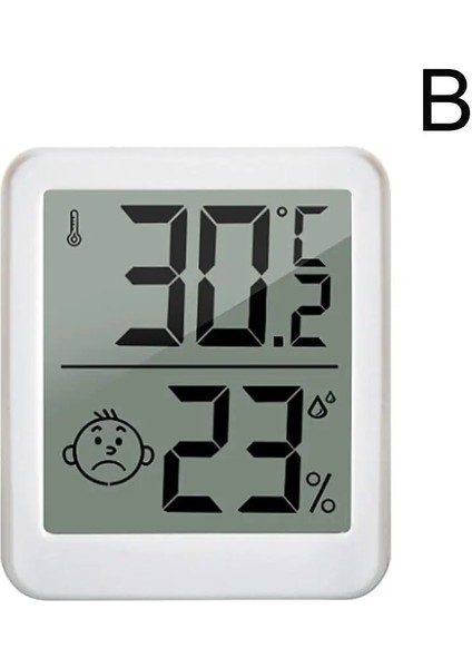 Beyaz Stil LCD Dijital Termometre Higrometre Kapalı Oda Elektronik Sıcaklık Nem Ölçer Sensör Ölçer Hava Istasyonu (Yurt Dışından)