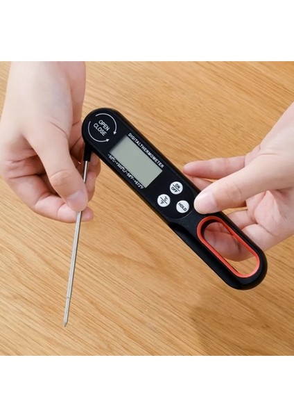 Gri Tarzı Katlanabilir Termometre Pişirme Gıda Mutfak Barbekü Buffalo Buffalo Sıvı Fırın Dijital Sıcaklık Sensörü Mutfak Aletleri (Yurt Dışından) fırsatları