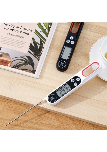 Gri Tarzı Katlanabilir Termometre Pişirme Gıda Mutfak Barbekü Buffalo Buffalo Sıvı Fırın Dijital Sıcaklık Sensörü Mutfak Aletleri (Yurt Dışından) indirimleri