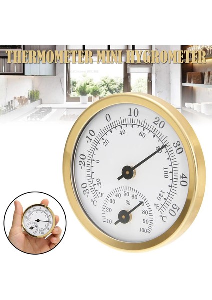 E Tarzı Mini Pointer Tipi Termometre Higrometre Kapalı Oda Elektronik Sıcaklık Nem Ölçer Sensörü Ölçer Ev Termometre (Yurt Dışından)