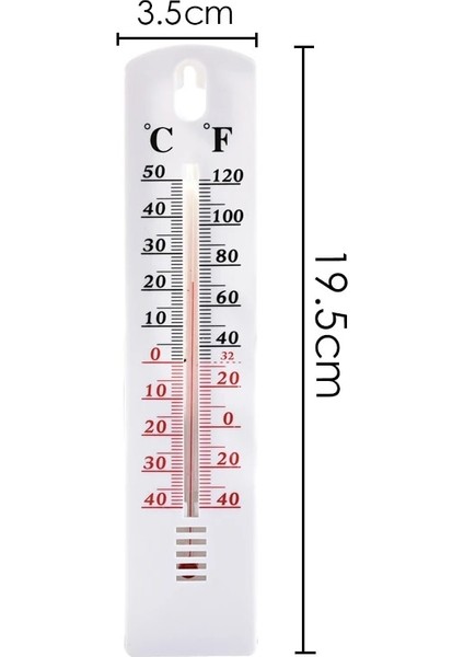 Yenı Sıcak Satış 1 Adet Duvar Asılı Asmak Termometre Açık Bahçe Ev Garaj Kapalı Ev Ofis Odası (Yurt Dışından) fiyatları