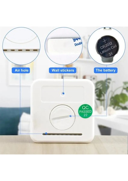 No.3 Tarzı Taşınabilir Dijital Termometre Buzdolabı Termometre Nem Sensörü Elektronik Sıcaklık LCD Dijital Iç Mekan Termometresi LCD (Yurt Dışından)