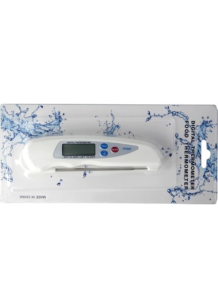 TP608-BEYAZ Stil Mutfak Dijital Gıda Termometresi Et Barbekü Su Süt Yağı Kolaylık Elektronik Fırın Pişirme Sıcaklık Probu Araçları (Yurt Dışından)