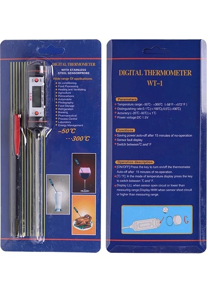 TP608-BEYAZ Stil Mutfak Dijital Gıda Termometresi Et Barbekü Su Süt Yağı Kolaylık Elektronik Fırın Pişirme Sıcaklık Probu Araçları (Yurt Dışından)