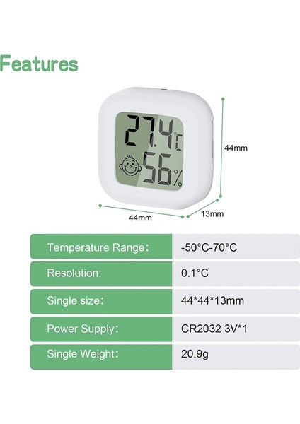 Mavi Stil Mini LCD Dijital Termometre Higrometre Kapalı Termo Higrometre Nem Ölçer Bebek Odası Oturma Odası Ofis Buzdolabı Için (Yurt Dışından) fırsatları