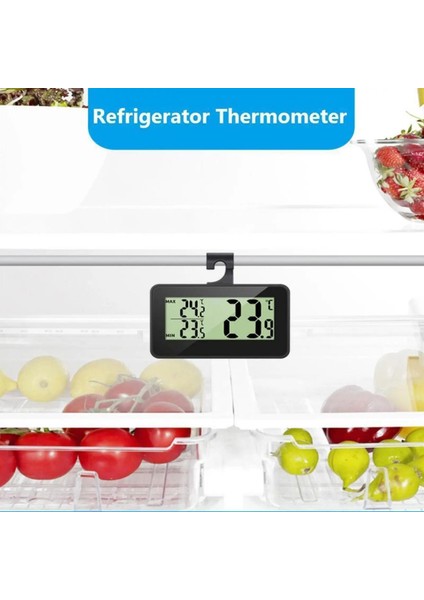 Beyaz Stil LED Dijital Termometre ve Higrometre Soğuk Hava Deposu Buzdolabı Dondurucu Maksimum ve Minimum Sıcaklık Göstergesi (Yurt Dışından) fırsatları
