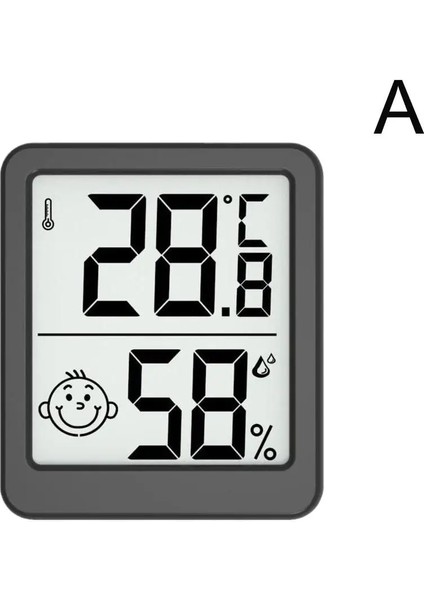 Siyah Stil LCD Dijital Termometre Higrometre Kapalı Oda Elektronik Sıcaklık Nem Ölçer Sensör Ölçer Hava Istasyonu (Yurt Dışından)
