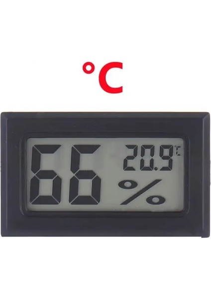 No.10 Stili Mini Termometre Higrometre Ölçer LCD Dijital Sıcaklık Higrometre Sensörü Ölçer Kapalı Oda Elektronik Ev Termometreleri (Yurt Dışından)
