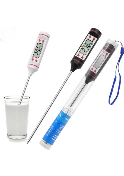 Dijital Ekran Elektronik Termometre Probu Barbekü Yazılı Test Barbekü Termometresi Gıda Termometresi (Yurt Dışından)