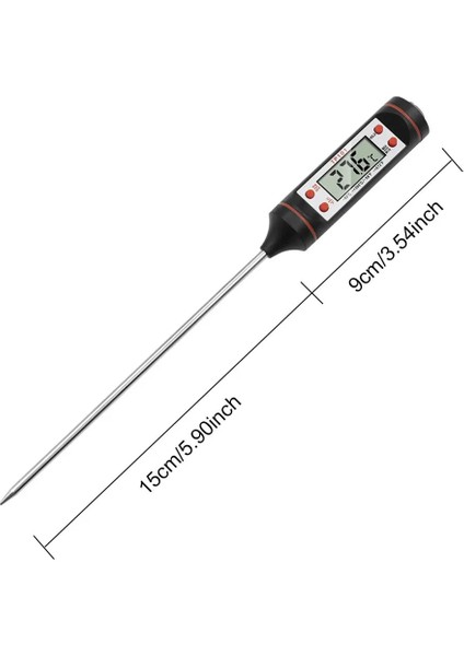 Beyaz Stil Mutfak Gıda Termometresi Dijital Ekran Yemek Pişirmek Için Barbekü Et Kek Süt Şeker Kızartma Izgara Yağ Su Fırın Yemek Ev Termometresi (Yurt Dışından) modelleri