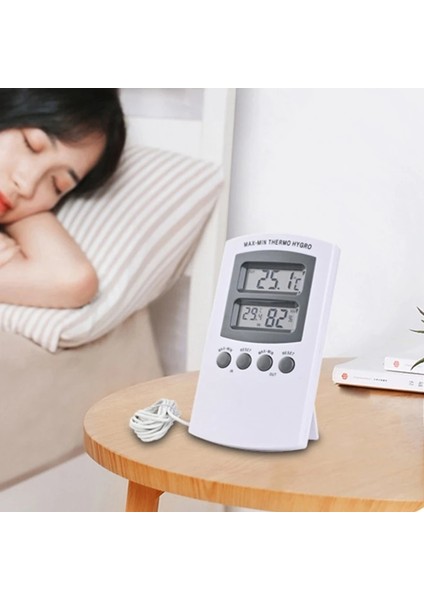 Ev Yatak Odası Bebek Odası Monitörü Için Kapalı Açık Termometre Higrometre Powered Ev (Yurt Dışından) fiyatları