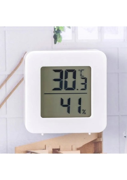 No.1 Stili Mini Hermometre Elektronik Sıcaklık Nem Ölçer Duvara Monte LCD Dijital Termometre Çok Senaryolu Uygulama Dijital (Yurt Dışından) fiyatları