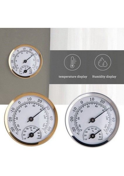 Altın Tarzı Mini Duvara Monte Termometre Higrometre Analog Humidityit Iklim Dışında Ev Ofis Sıcaklık Ölçüm Aracı Için (Yurt Dışından) modelleri
