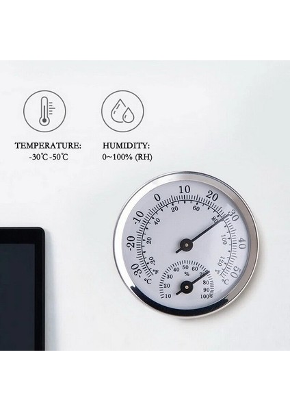 Altın Tarzı Mini Duvara Monte Termometre Higrometre Analog Humidityit Iklim Dışında Ev Ofis Sıcaklık Ölçüm Aracı Için (Yurt Dışından) fırsatları