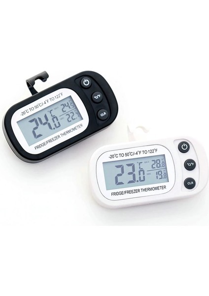 Siyah Stil Mini Dijital Elektronik Buzdolabı Don Dondurucu Odası LCD Buzdolabı Termometre Metre Kanca ile Asılı Ev Yeni (Yurt Dışından) fiyatları