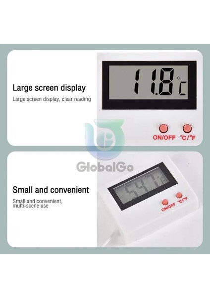 Yeni Mini LCD Dijital Prob Sensörü Termometre Su Deposu Yüzme Havuzu Buzdolabı Akvaryum Şarap Mahzeni Termometre Ölçer (Yurt Dışından)