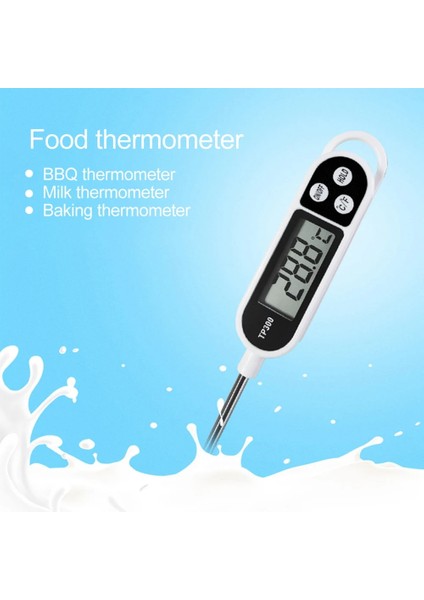 TP300 Dijital Gıda Termometresi Anında Okuma Elektronik Gıda Sondası Et Pişirme Için Dijital Sıcaklık Ölçüm Aracı Bbqmilk (Yurt Dışından)