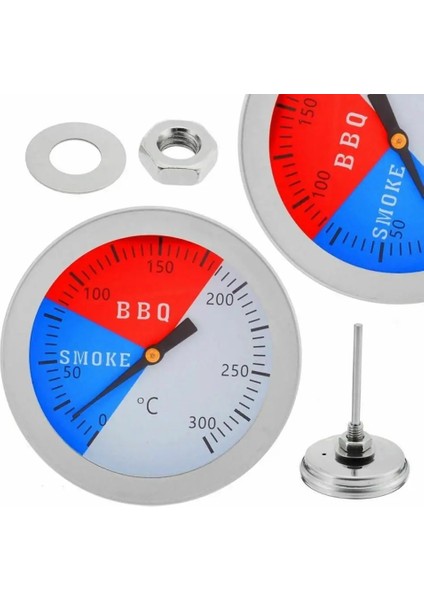 Termometre Tarzı Barbekü Fırın Termometresi Barbekü 300 Derece Bimetal Termometre Barbekü Füme Fırın Termometresi Açık Kamp Araçları Mutfak Termometresi (Yurt Dışından) fiyatları