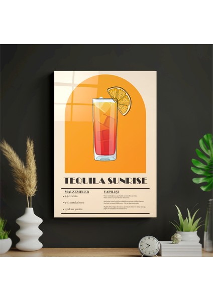 Tequila Sunrise Metal Poster Tablo