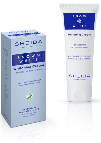 Sheıda Snow Ton Açıcı ve Beyalaştırıcı (Koltuk Altı ve Özel Bölge) Krem 75ML indirimleri