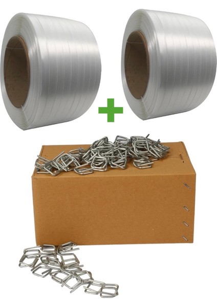 3'lü Takım 2 Adet 16 mm Lifli 1000 Adet Toka