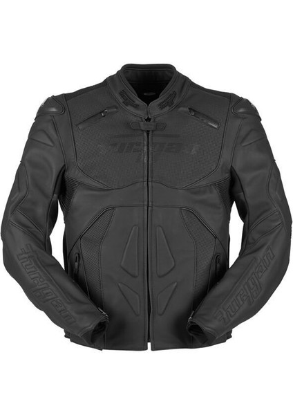 Ghost Deri Motosiklet Ceketi Siyah