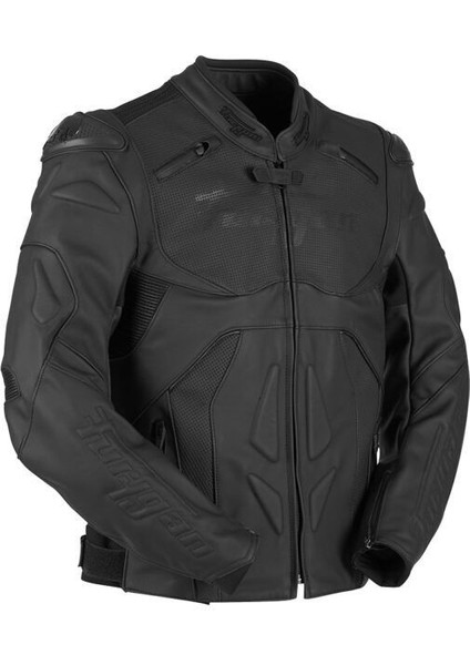 Ghost Deri Motosiklet Ceketi Siyah fırsatları