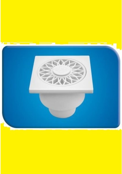 Yer SÜZGECİ10X10 cm 50 Lik Alttan Çıkışlı KOD:20601