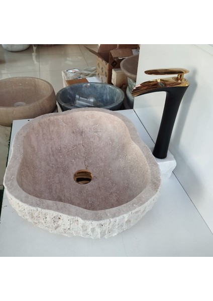 Traverten Şekilsiz Lavabo