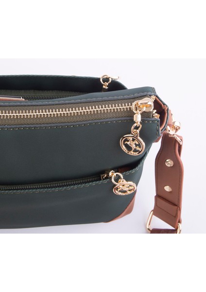 Kadın Postacı Çapraz Çanta Yeşil Taba Karaca (En 25 cm ;boy 22 cm ) fırsatları