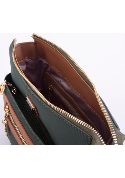 Kadın Postacı Çapraz Çanta Yeşil Taba Karaca (En 25 cm ;boy 22 cm ) indirimleri