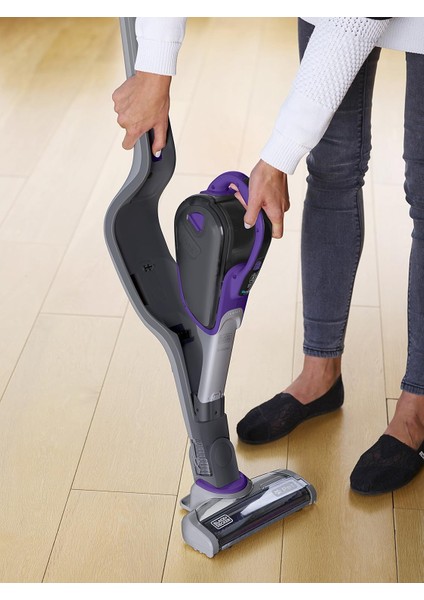 Şarjlı Turbo ve Pet Başlıklı Dikey Süpürge SVJ520BFSP