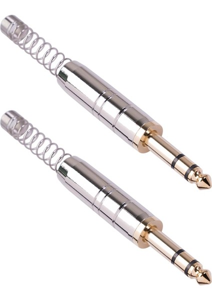 6.35MM Çift Kanallı Kaynak Fişi Dıy 6.35MM Ses Kablosu, Elektro Gitar Kablosu, 6.35MM Stereo Erkek (Yurt Dışından)