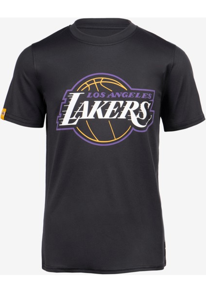 Çocuk Basketbol Tişörtü - Siyah - Ts 900 Nba Lakers