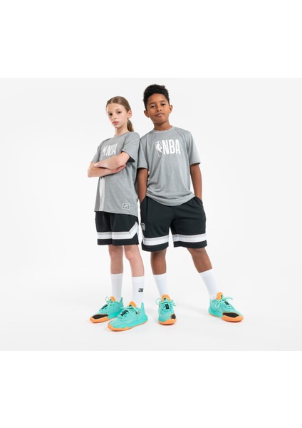Tarmak Çocuk Basketbol Tişörtü - Gri - TS 900 NBA