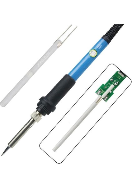 908 908S Lehim Ayarlanabilir Sıcaklık Elektrikli Havya Isıtıcı 220V 110V 80W 60W Seramik Dahili Isıtma Elemanı 1 Adet (Yurt Dışından)