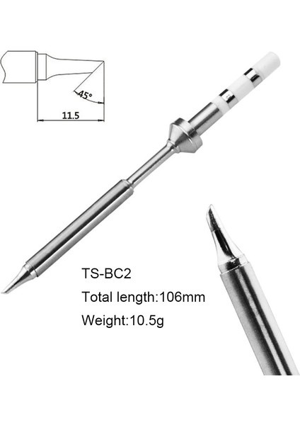 PINE64 TS100 Havya Uçlarının Değiştirilmesi Pinecil Elektrikli Havya Ucu Çeşitli Modeller Ts-Bc2 Ts-C1 Ts-Ku Ts-Ils (Yurt Dışından)
