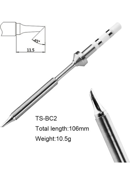 PINE64 TS100 Havya Uçlarının Değiştirilmesi Pinecil Elektrikli Havya Ucu Çeşitli Modeller Ts-Bc2 Ts-C1 Ts-Ku Ts-Ils (Yurt Dışından)