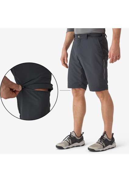 Caperlan Erkek Modüler UV Korumalı Balıkçı Pantolonu - Balıkçılık - Gri - FT 500