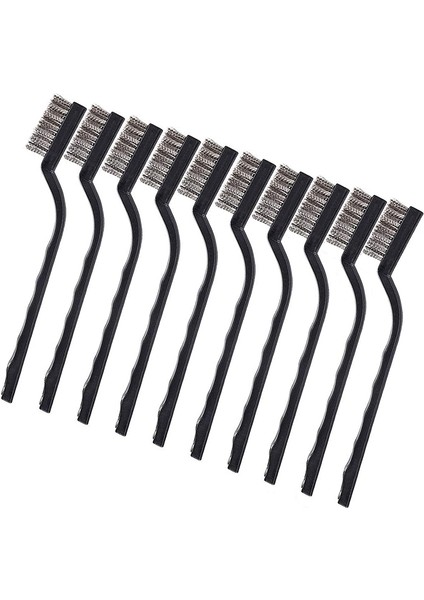 40 Adet Tel Fırça Metal Fırça Kaynak Cürufu ve Pas Çizik Fırçası Kavisli Saplı Cüruf Fırçası Tel Pas Fırçası (Yurt Dışından)