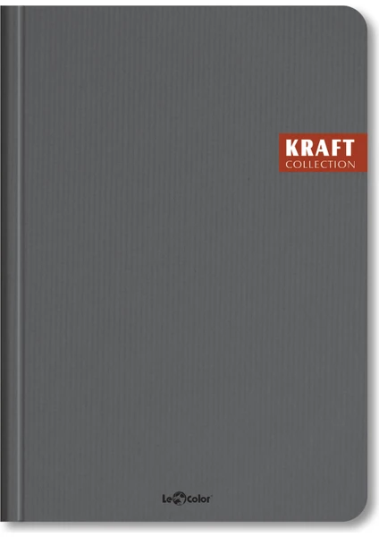 Kraft Ofis Defter Çizgili Gri