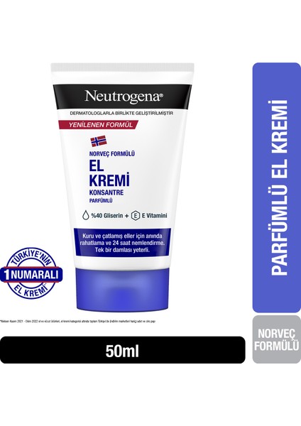 Norveç Formülü El Kremi Parfümlü 50 ml