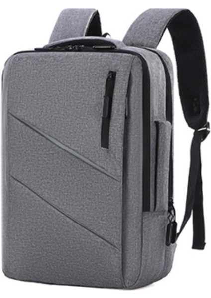 Erkek Büyük Kapasiteli Sırt Çantası USB Arayüzü Çok Fonksiyonlu Banliyö Sırt Çantası Açık Kısa Mesafe Erkek Bilgisayar Sırt Çantası (Yurt Dışından)