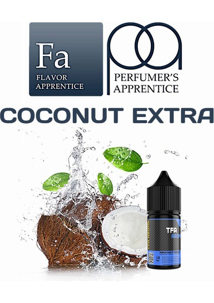 Coconut Extra Aroması Hindistan Cevizi Aroma 10 ml