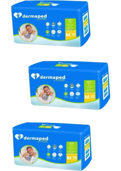 Bel Bantlı 30'lu Paket Hasta Bezi 3*30 90 Adet