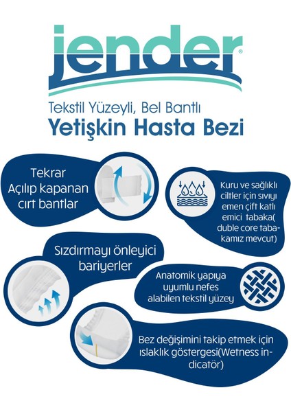 Bel Bantlı Hasta Bezi Xlarge 30 Adet
